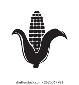 corn silhouette design. agriculture product.