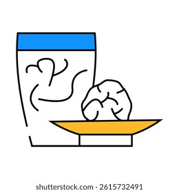 corn silk tea fresh line icon vector. corn silk tea fresh sign. isolated symbol illustration