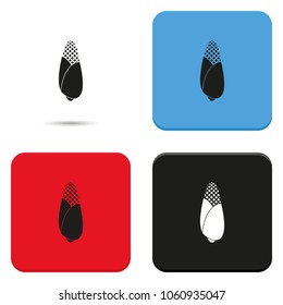 Corn simple flat vector icon.