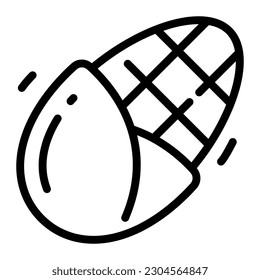 Corn Simple Line Icon Logo Symbol