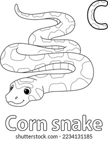Maisnake Alphabet ABC Isolationsseite C