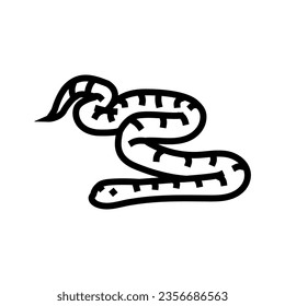 corn snake animal snake line icon vector. corn snake animal snake sign. isolated contour symbol black illustration