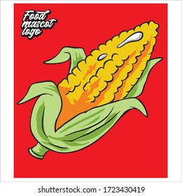corn with splash water vector eps10 