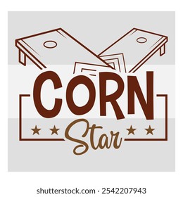 Corn Star, Cornhole Champion, Cham, Cornhole T-shirt Design, Cornhole T-shirt Design, Bean Bag Board,  Shirt Png,  Corn Star, Sports, Game, Cornhole Lover, Bundle, 