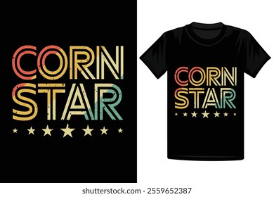 Corn Star Retro Vintage T-Shirt
