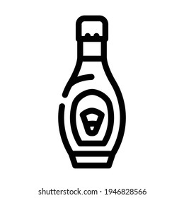 corn syrup food additives line icon vector. corn syrup food additives sign. isolated contour symbol black illustration