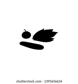 corn tomato cucumber icon sign signifier vector