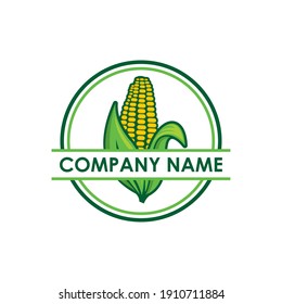 vector de maíz, logotipo agrícola