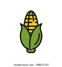 Corn. Vector Icon