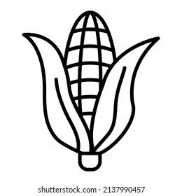 Corn vector icon. Can be used for printing, mobile and web applications.