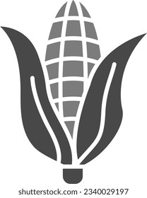 Corn vector icon. Can be used for printing, mobile and web applications.