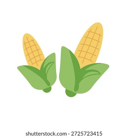 Vector del maíz, icono del maíz, arte del Clip del maíz, arte del Clip del maíz, aislado en el fondo blanco 