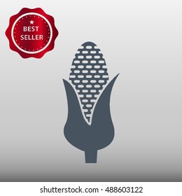 Corn Vector Icon Illustration