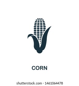 Corn vector icon illustration. Creative sign from farm icons collection. Filled flat Corn icon for computer and mobile. Symbol, logo vector graphics.