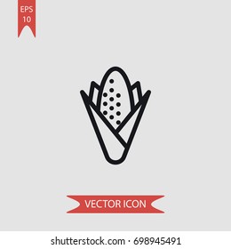 Corn vector icon, illustration symbol