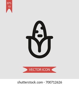 Corn vector icon illustration symbol
