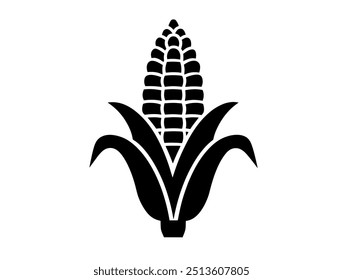 Corn vector icon illustration. corn symbolizing agriculture and the essence of farming. corn vector icon isolated on a white background.