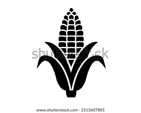 Corn vector icon illustration. corn symbolizing agriculture and the essence of farming. corn vector icon isolated on a white background.