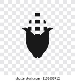 Corn vector icon isolated on transparent background, Corn logo concept