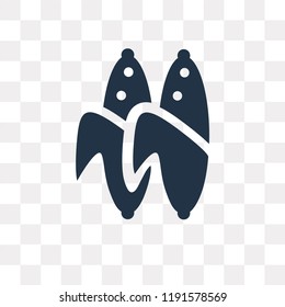 Corn vector icon isolated on transparent background, Corn transparency concept can be used web and mobile