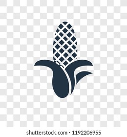 Corn vector icon isolated on transparent background, Corn transparency logo concept