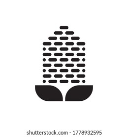 corn vector icon logo design