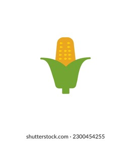 Corn vector icon on a white background