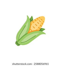 corn vector icon. Vegetable icon flat style. perfect use for logo, presentation, website, and more. modern icon design color style