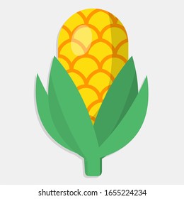 corn vector illustration in flat style