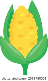 Corn Vector Illustration Flat Style