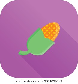 corn Vector illustration on a transparent background. Premium quality symbols. Vector Line Flat color  icon for concept and graphic design.