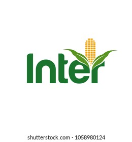 Corn Vector logo. Inter word logotype.