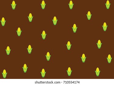 corn vector pattern background