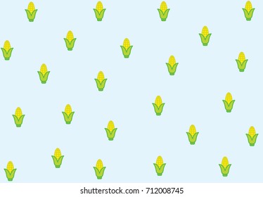 Corn Vector Pattern Background