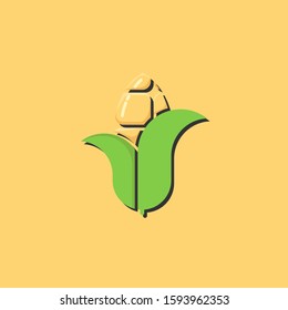 Corn vector that looks attractive for your design needs