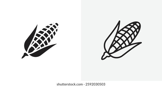 Corn vectors icons pack for apps and Ui Ux desigs