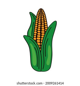 icono de maíz vegetal fresco saludable