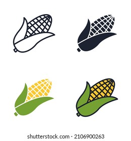 corn vegetable icon symbol template for graphic and web design collection logo vector illustration