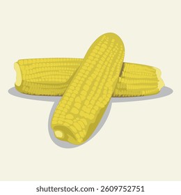 corn vegetables two fresh green fruits healthy food