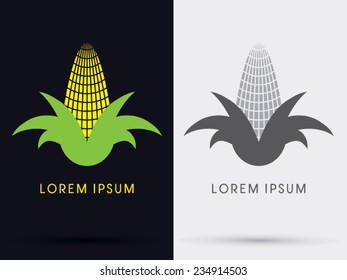 Corn, Wheat icon, graphic, symbol, logo, Vector.