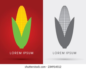 Corn, Wheat icon, graphic, symbol, logo, Vector.