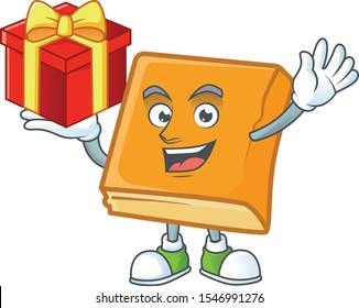 cornbread in the cartoon character bring gift shape