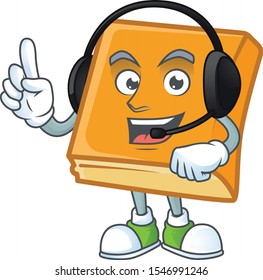 cornbread in the cartoon character with headphone shape