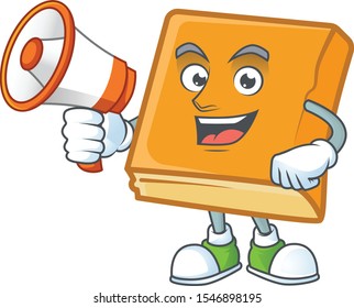 cornbread with holding megaphone mascot for icon breakfast.