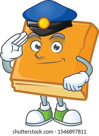 cornbread with police mascot for icon breakfast.