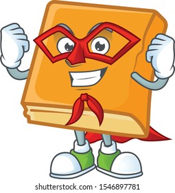 cornbread ripe with nutrition with super hero icon.
