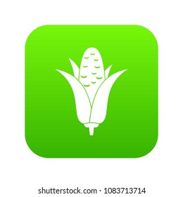 Corncob icon digital green for any design isolated on white vector illustration