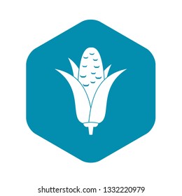 Corncob icon in simple style isolated on white background