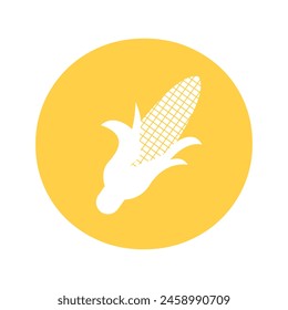Corncob Logo combine with letter O vector template
