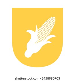 Corncob Logo combine with letter U vector template